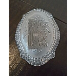 WATERFORD CRYSTAL Songs Of Christmas Music Box First Edition 1996 Silent Night